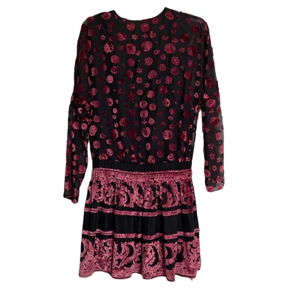 Ramy Brook NWT Clarice Velvet-Burnout Dress - Picture 3 of 12